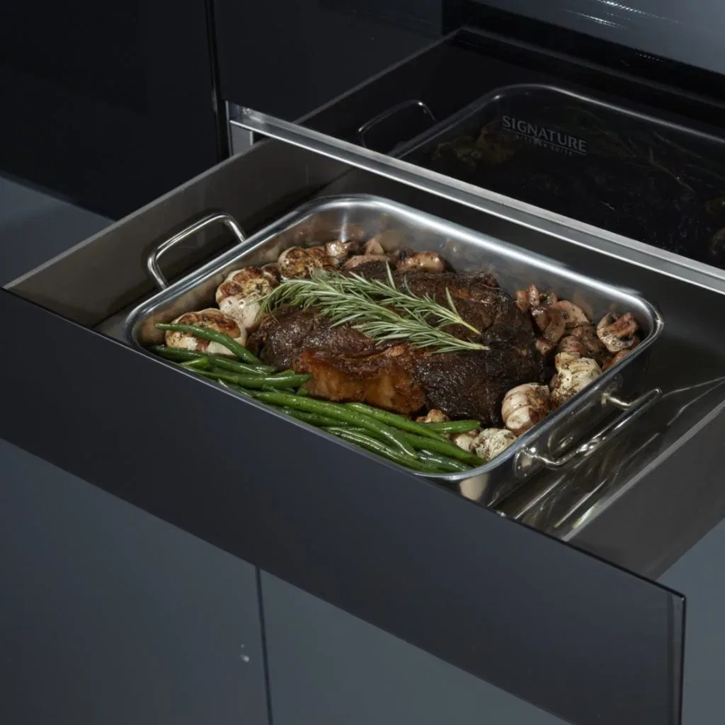 Signature Wärme Lade SKSWD2421MS Silber